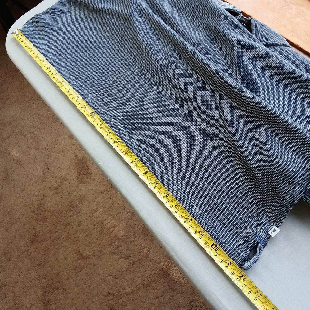Tommy Bahama Paradiso Cove Long-Sleeve Polo XXL Big &Tall tencel blend dark grey - Picture 12 of 15